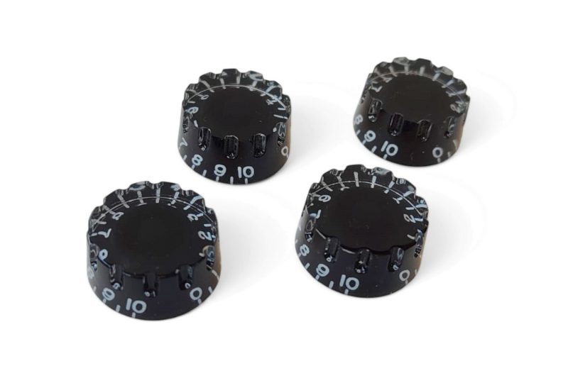 BOTONES RANURADOS SPEED LES PAUL NEGROS