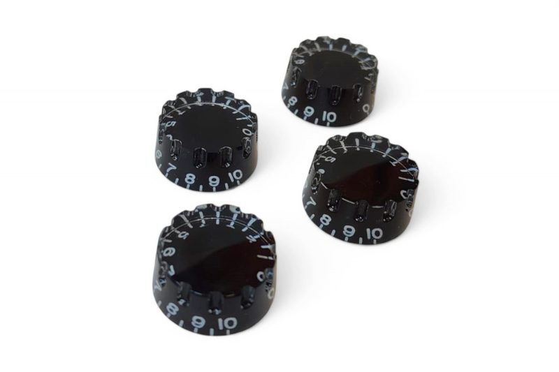 BOTONES RANURADOS SPEED LES PAUL NEGROS