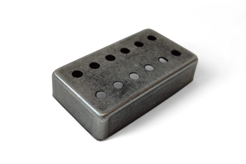 ANTIQUE DARK CHROME ARTEC HUMBUCKER 12 ADJUSTABLE POLES COVERS