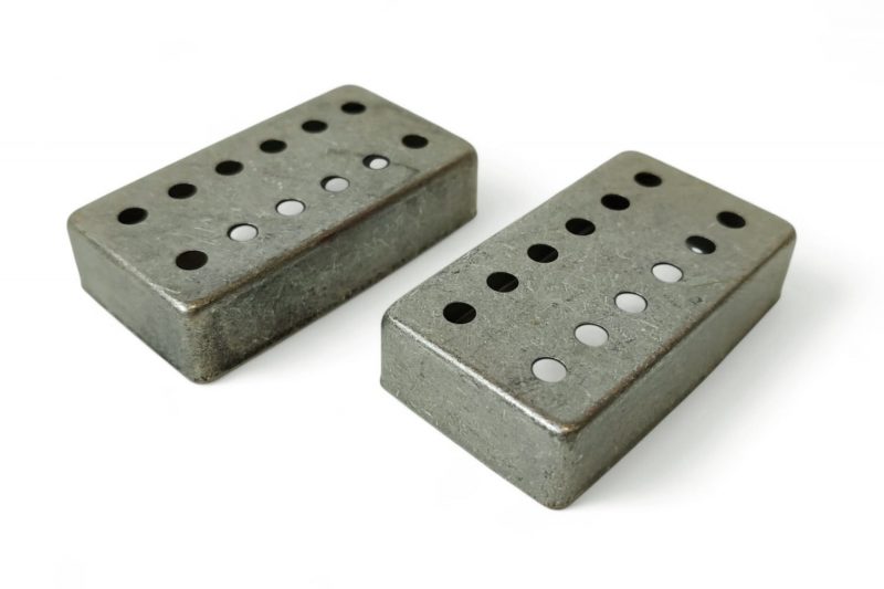 CUBIERTAS ARTEC HUMBUCKER 12 POLOS AJUSTABLES PLATEADO VINTAGE