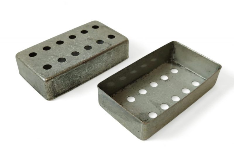 CUBIERTAS ARTEC HUMBUCKER 12 POLOS AJUSTABLES PLATEADO VINTAGE