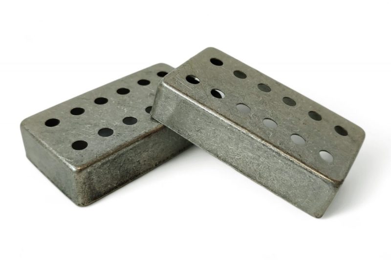 CUBIERTAS ARTEC HUMBUCKER 12 POLOS AJUSTABLES PLATEADO VINTAGE