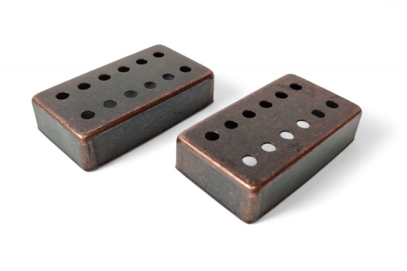 ANTIQUE COPPER ARTEC HUMBUCKER 12 ADJUSTABLE POLES COVERS