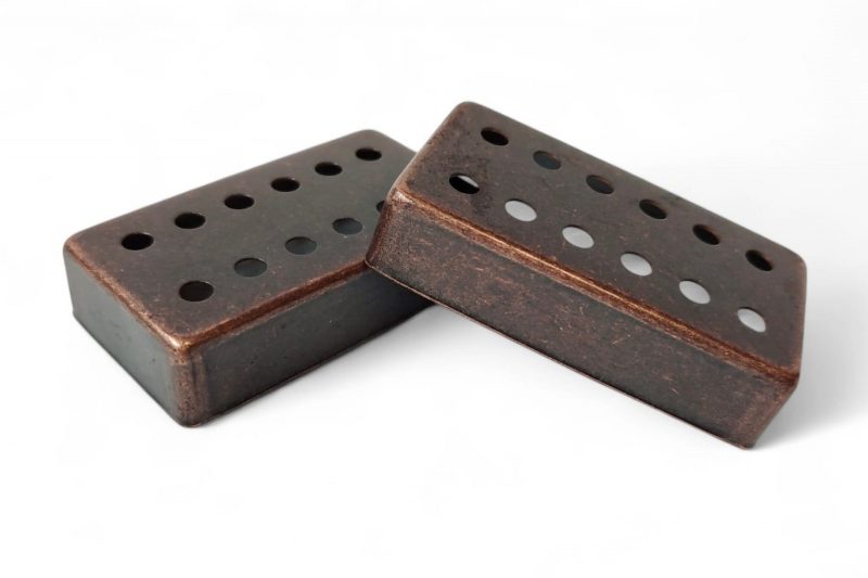 ANTIQUE COPPER ARTEC HUMBUCKER 12 ADJUSTABLE POLES COVERS