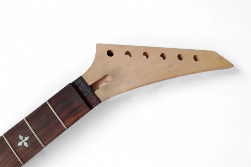 MASTIL JS DE ARCE Y BLACKWOOD TEK INLAYS CRUCES ACABADO MATE