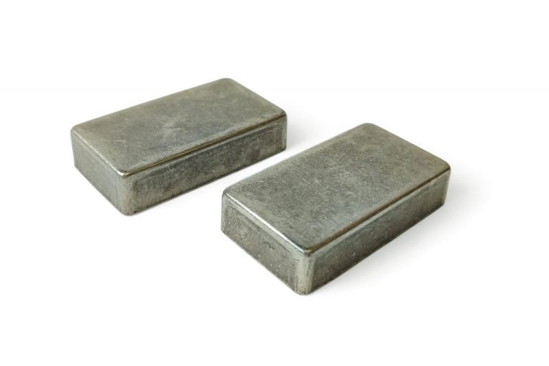 ANTIQUE SILVER ARTEC CLOSED HUMBUCKER COVERS