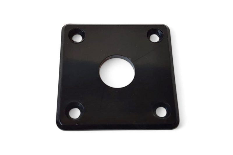 BLACK VINTAGE SQUARE LP JACK PLATE