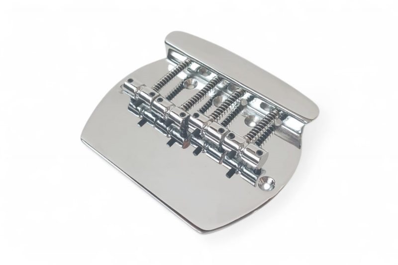 JB402 KOREA MUSICMAN STYLE CHROME FIXED HARDTAIL 4 STRINGS BASS BRIDGE