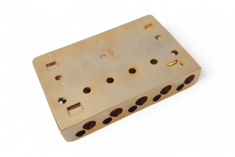 MB501 KOREA GOLD FIXED HARDTAIL 5 STRINGS BASS BRIDGE
