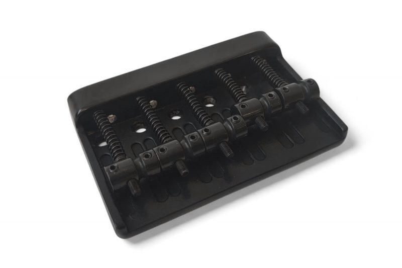 MB501 KOREA BLACK FIXED HARDTAIL 5 STRINGS BASS BRIDGE