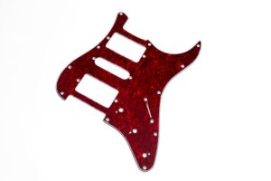 RED TORTOISE STRATOCASTER PICKGUARD HSH – SALE