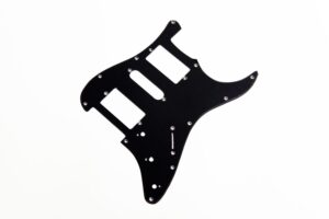MATT BLACK STRATOCASTER PICKGUARD HSH 1PLY – SALE