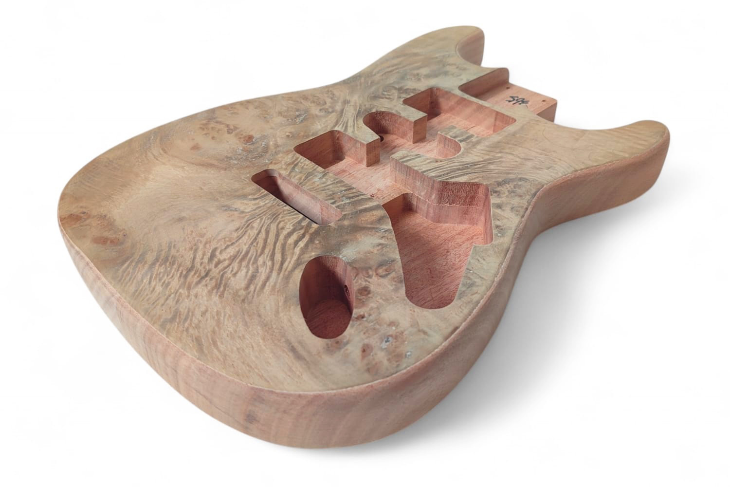 Cuerpo Stratocaster caoba bird's eye 1