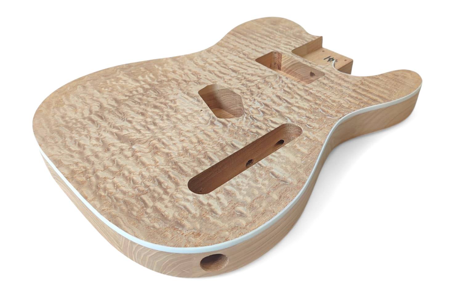 Cuerpo Telecaster fresno rizado 1